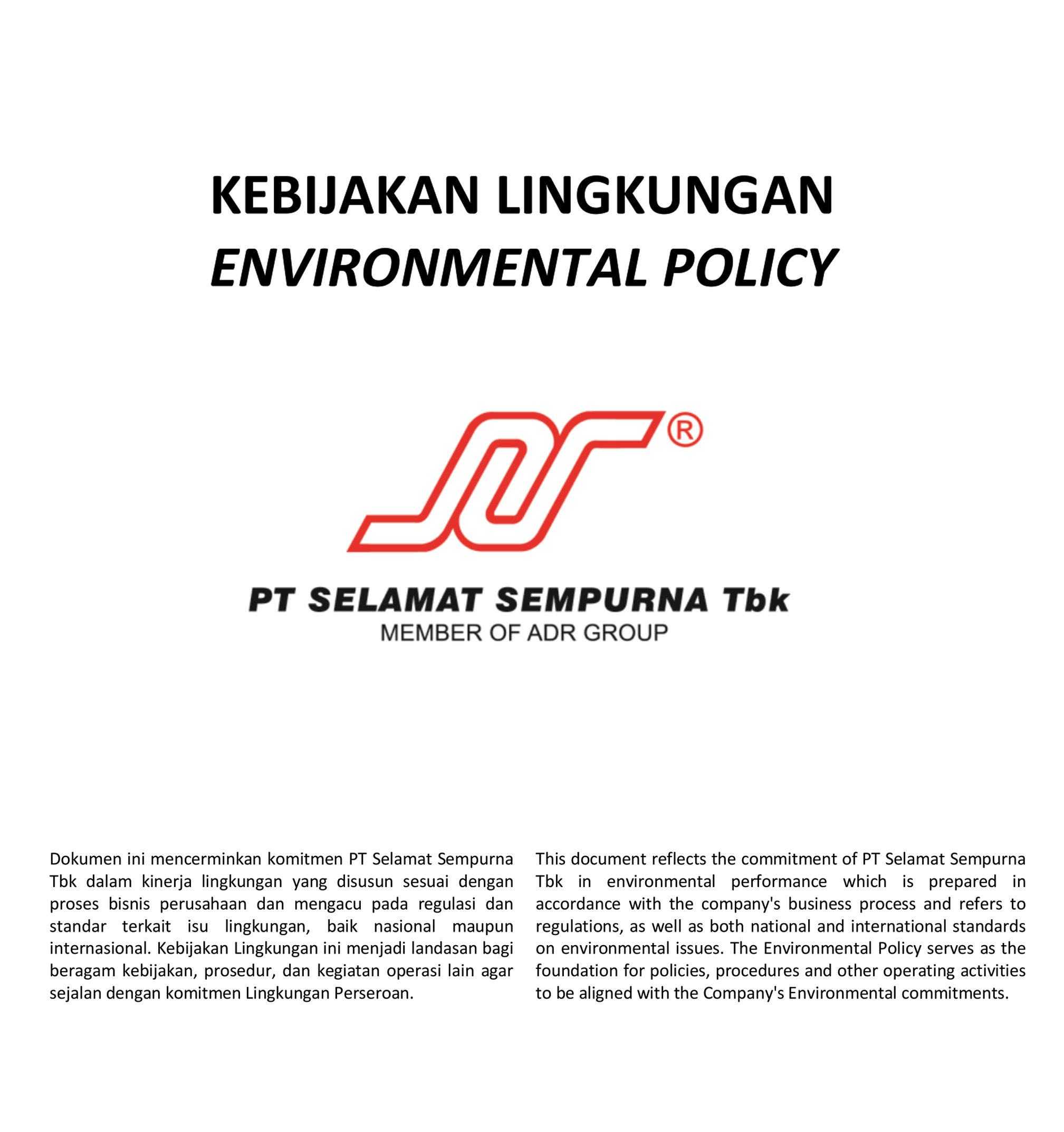 Environmental Policy